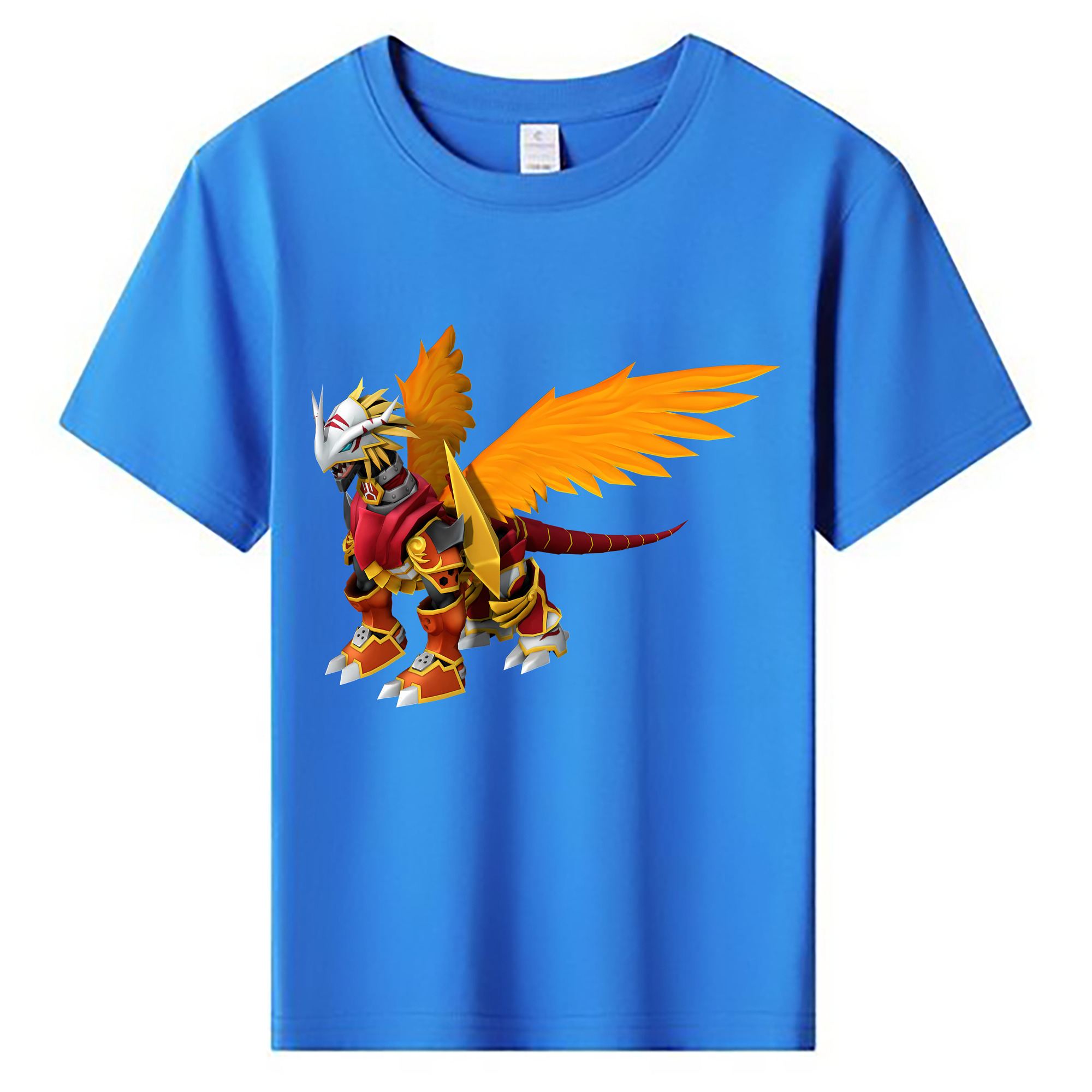 （画像用） Digimon デジタルモンスター/デジモン 綿100％キッズTシャツ（フロントプリント）
